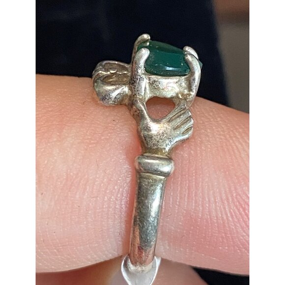 Ring Size 5.5 Sterling Silver 925 Women Tourmaline Semi-Precious Stone - Picture 2 of 8